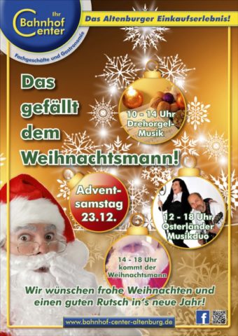 Frohe Weihnachten und einen guten Rutsch in das neue Jahr