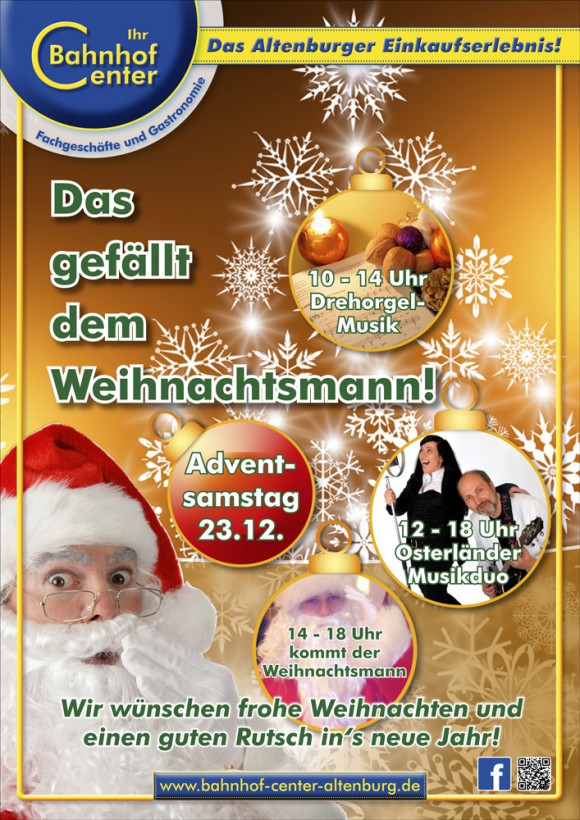 Frohe Weihnachten und einen guten Rutsch in das neue Jahr