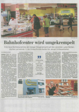 Bahnhofscenter wird umgekrempelt